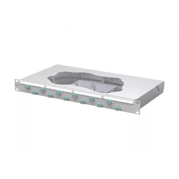 METZ CONNECT OpDAT fix Πάνελ συγκόλλησης patch 12xLC-D OM3, 1U, 24 ίνες, ανοιχτό γκρι 1504557712-F