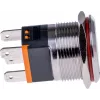 JOY-IT BUTTON22C-M-RD Διακόπτης 250V AC 15A SPST NO IP67 IK10 κόκκινο