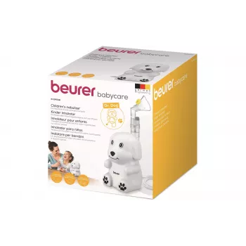 Beurer IH 24 Kids Νεφελοποιητής συμπιεστή με μάσκες παιδιών και ενηλίκων, μέγεθος σωματιδίων 3,16 µm, χωρητικότητα 8 ml, αθόρυβη λειτουργία 60309