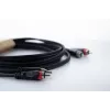 Cordial 14835 Καλώδιο ήχου RCA 1m Μαύρο Twin PVC