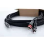 Cordial 14856 Καλώδιο προσαρμογέα Y ήχου 3,5-mm jack σε 2x RCA, 3 m, μαύρο PVC, δίδυμο καλώδιο