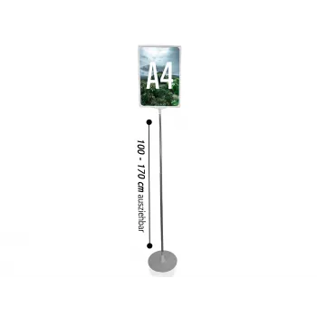 LMG PLSTA4-SI A4 ασημί πλαίσιο στήριξης αφίσας