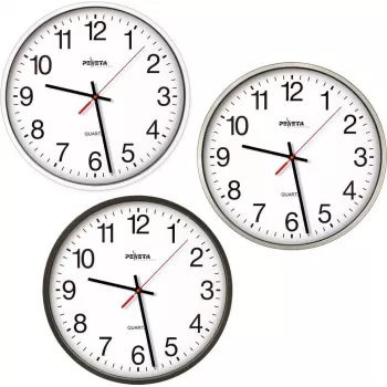 PEWETA επιτοίχιο ρολόι μαύρο 44.130.212