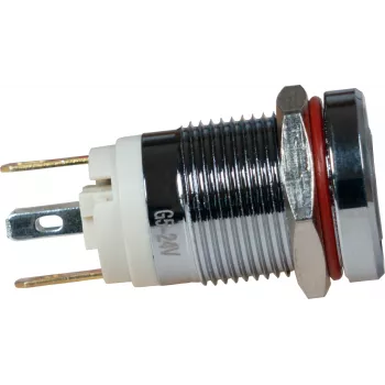 JOY-IT Button12E-01 ανθεκτικός σε βανδαλισμό διακόπτης πίεσης με ασφάλιση, πράσινος, 12mm, IK10, IP67