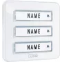 M-E MODERN-ELECTRONICS KTA-3 W Πάνελ Κουδουνιού για 3 Οικογένειες, Λευκό