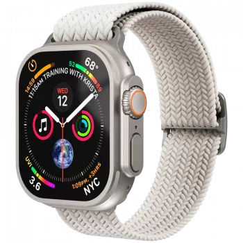 VONMÄHLEN Woven Loop για Apple Watch 40/41/42mm, Κρεμ