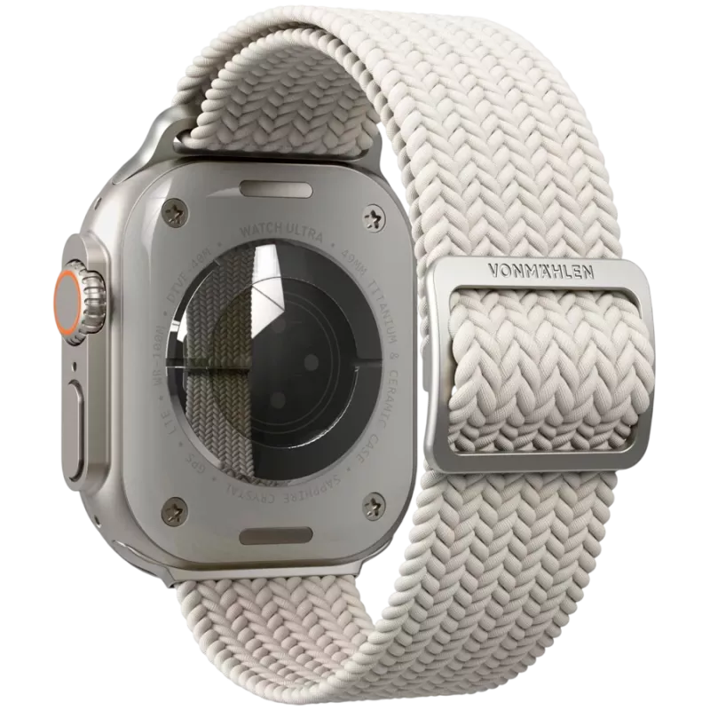 VONMÄHLEN Woven Loop για Apple Watch 40/41/42mm, Κρεμ