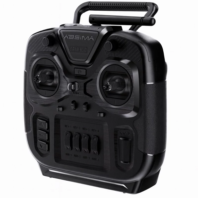 Absima SR6S-EVO 6-Κανάλι 2,4GHz Stick Τηλεχειριστήριο με Δύο Δέκτες (Μαύρο) 2000111