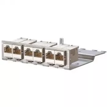 METZCONNECT BTR E-DATmodul 6x88 1U CAT6 Patchpanel με 6 Θωρακισμένες Μονάδες RJ45, Ενσωματωμένη Διαχείριση Καλωδίων και Ανακούφιση Έλξης 130922-03-E