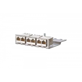 METZCONNECT BTR E-DATmodul 6x88 1U CAT6 Patchpanel με 6 Θωρακισμένες Μονάδες RJ45, Ενσωματωμένη Διαχείριση Καλωδίων και Ανακούφιση Έλξης 130922-03-E
