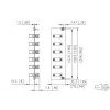 METZ BTR 15024A7406-E OpDAT REGpro Front 3HE 7TE 6xLC-D SM (Κεραμικό Μπλε)