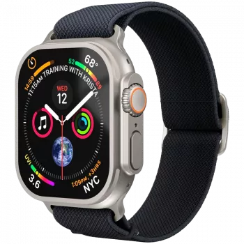 VONMÄHLEN Classic Nylon Loop Βραχιόλι για Apple Watch 44/45/46/49mm, Ναυτικό Μπλε, Ένα Μέγεθος