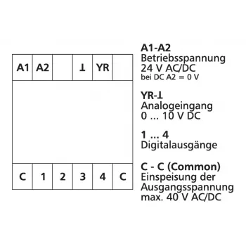 METZ CONNECT ADU-C12C12 μετατροπέας αναλογικού σε ψηφιακό, 2 καναλιών, RS485 Modbus RTU, ράγα DIN 11043513