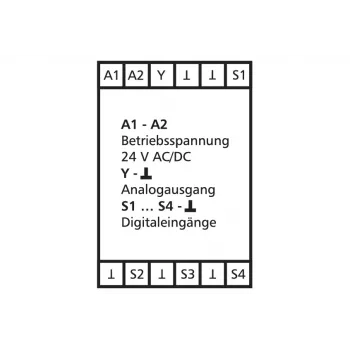 METZ CONNECT KAD-C12 πομπός αναλογικής τιμής 0-10V 24V AC/DC περιστροφικός διακόπτης χωνευτός λευκό 110656