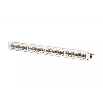 METZ CONNECT 130921-E EDATmod-MP24 patch panel 24 θυρών E-DAT module, ανοξείδωτο ατσάλι, 1U