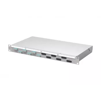 METZ CONNECT VIK 6xSC-D OM3 Patch Panel οπτικών ινών, 6 θύρες, SC Duplex, 1U, γκρι 150450BA06-F