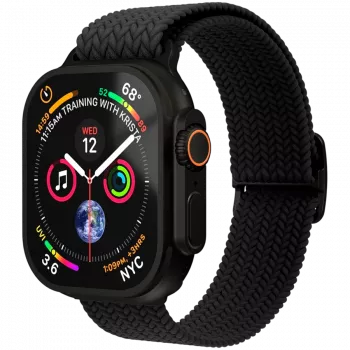 VONMÄHLEN Woven Loop 40, 41, 42mm ένα μέγεθος, All Black