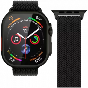 VONMÄHLEN Woven Loop 40, 41, 42mm ένα μέγεθος, All Black
