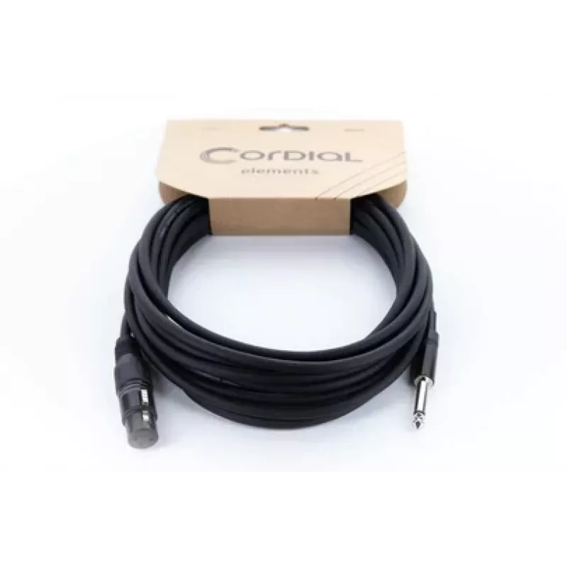 Cordial EM 10 FP XLR σε 6,3 mm mono jack Καλώδιο ήχου 10 m μαύρο 14752
