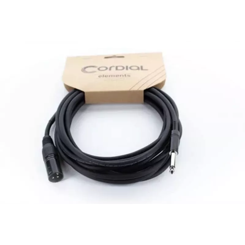 Cordial EM 5 MP XLR σε 6,3 mm mono jack Καλώδιο ήχου 5 m μαύρο 14753