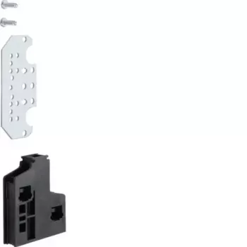 HAGER UZ02S2 Βάση ζυγού PE/N, σειρά universN, 2 τεμ., γκρι