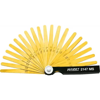 HAZET 2147MS Σετ φύλλων μέτρησης, 20 φύλλα, 0,05-1,00 mm, DIN 2275