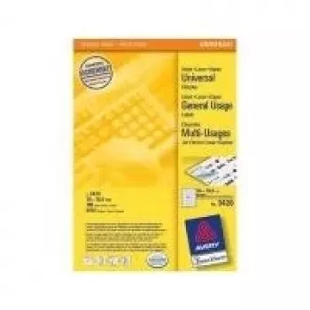 Avery 3420 μόνιμες ετικέτες λευκές 70 x 16,9 mm 5100 ετικέτες (100 φύλλα x 51)