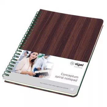 Sigel Conceptum CO675 σπιράλ σημειωματάριο A5 με κουκκίδες σκληρό εξώφυλλο καφέ 160 φύλλα