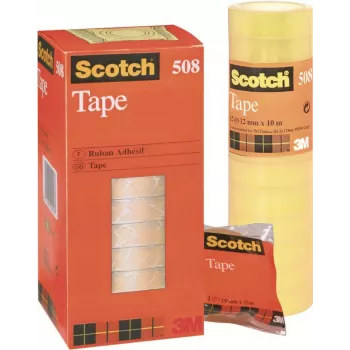 3M Scotch Magic Tape 508, 15 mm x 33 m, διαφανής, 10 ρολά 5081533