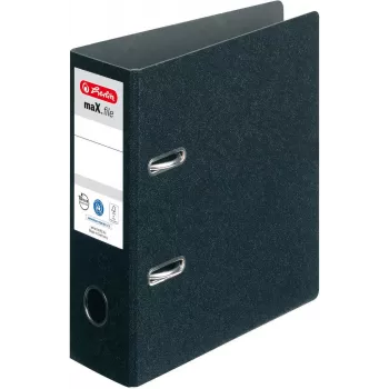 HERLITZ Ντοσιέ με μοχλό DIN A5 κατακόρυφο 75 mm ράχη μαύρο 5175807