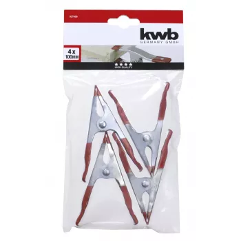 kwb Μέγγενες κόλλας, λαμαρίνα χάλυβα, σετ 4 τεμ., 100 x 35 mm 927600