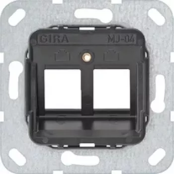 Gira Support Ring 560400 για Modular Jack 4, 2-πλό, ανθρακί