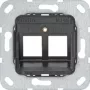 Gira Support Ring 560400 για Modular Jack 4, 2-πλό, ανθρακί