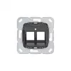Gira Support Ring 560400 για Modular Jack 4, 2-πλό, ανθρακί