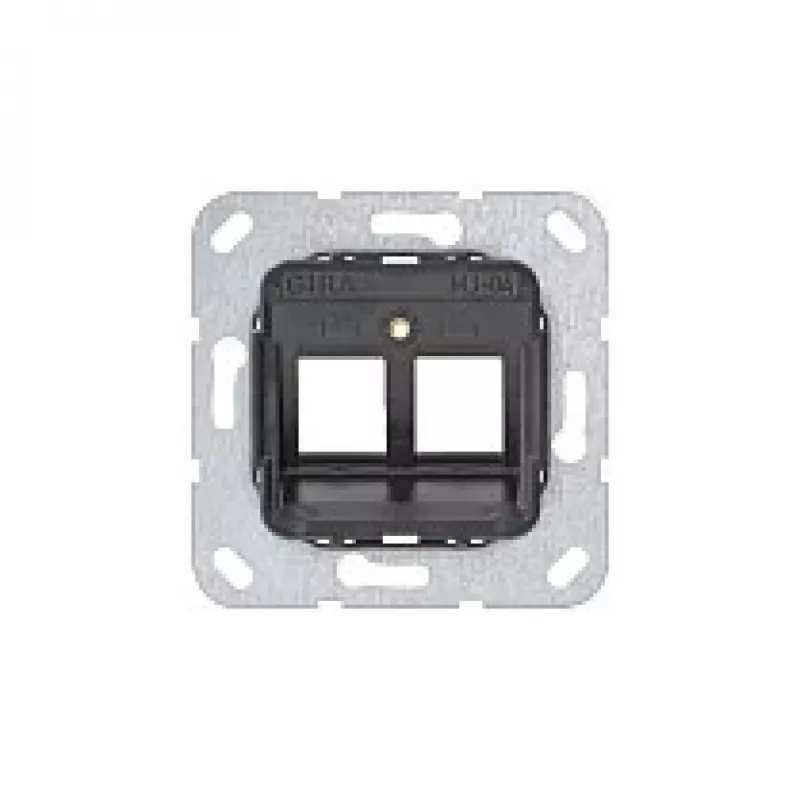 Gira Support Ring 560400 για Modular Jack 4, 2-πλό, ανθρακί