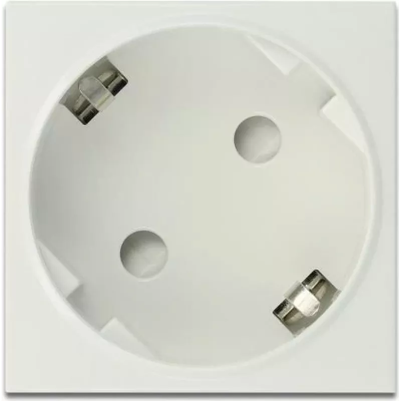 Delock Easy 45 Πρίζα Type F με Shutter, Λευκό RAL 9003, 16 A, 250 V, συσκευασία 10 τεμ. 81324