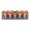 WAGO 221-415 COMPACT κλέμα σύνδεσης 5 αγωγών 4 mm², συσκευασία 25 τεμ.