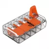 WAGO 221-415 COMPACT κλέμα σύνδεσης 5 αγωγών 4 mm², συσκευασία 25 τεμ.