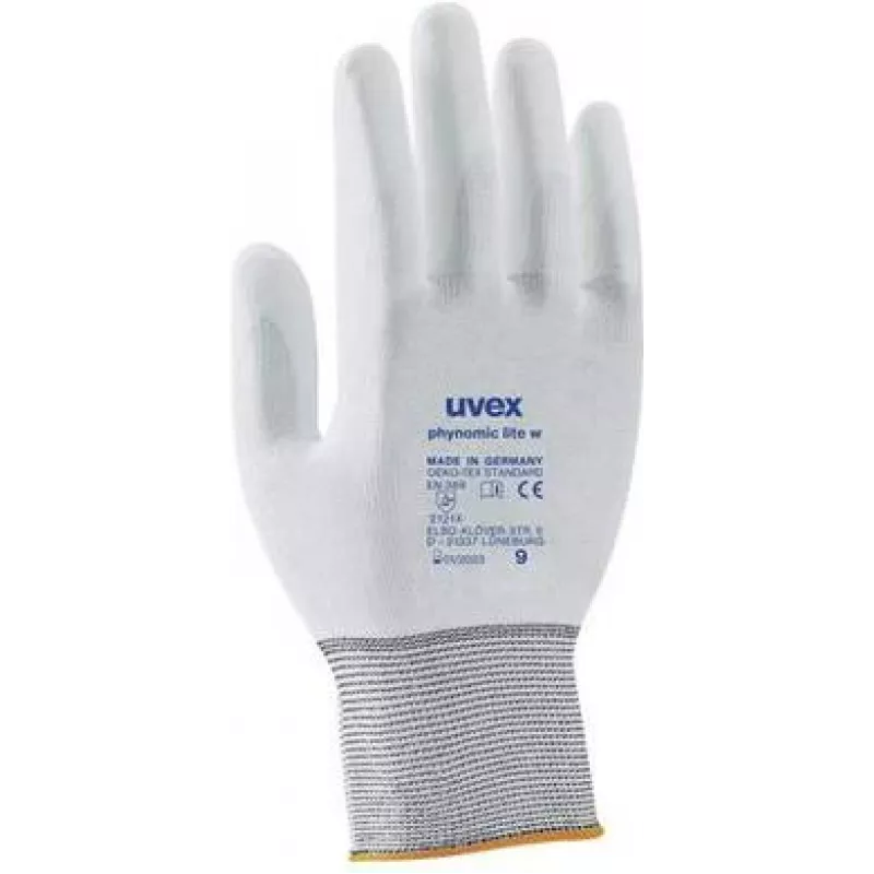 Uvex phynomic lite w γάντια προστασίας, μέγεθος 9, γκρι/λευκό 6004109