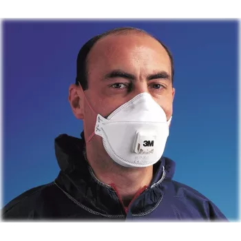 3M Aura 9332+ FFP3 μάσκα αναπνευστικής προστασίας μιας χρήσης με βαλβίδα Cool Flow, συσκευασία 10 τεμ.