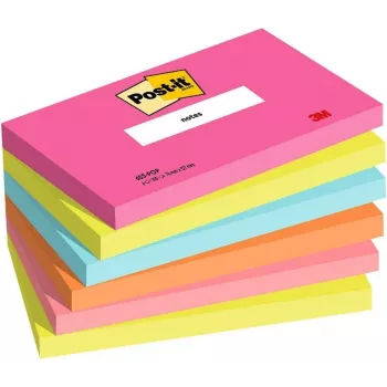 3M Post-it Notes 655-6-POP, 127 x 76 mm, Powerpink, 100 φύλλα, επανατοποθετούμενες