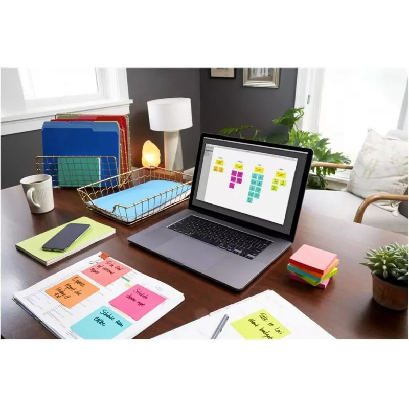 3M Post-it Notes 655-6-POP, 127 x 76 mm, Powerpink, 100 φύλλα, επανατοποθετούμενες