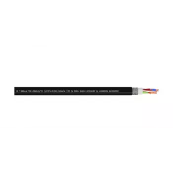 Cordial 15555 καλώδιο patch RJ45 CAT 5e S/UTP 0,5 m μαύρο περίβλημα PUR