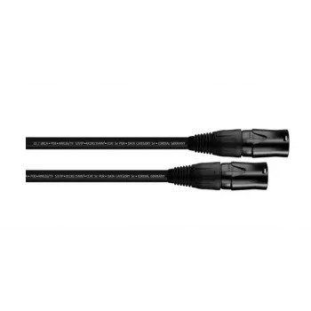 Cordial 15555 καλώδιο patch RJ45 CAT 5e S/UTP 0,5 m μαύρο περίβλημα PUR