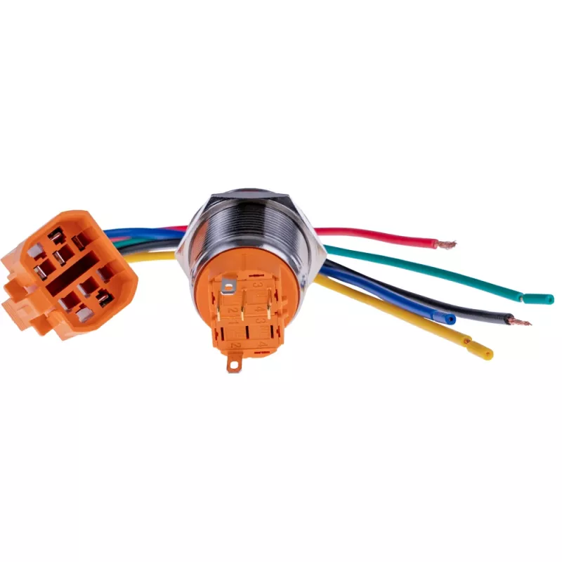 JOY-IT BUTTON22A-M-GR διακόπτης πίεσης, πράσινος, 250V AC 3A, IP67 IK10, 25mm