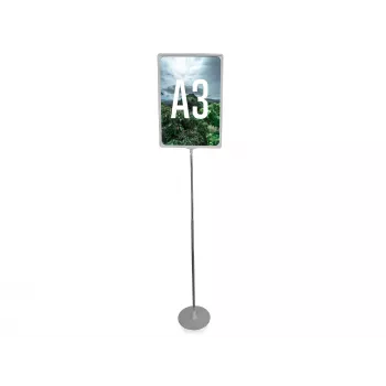 LMG PLSTA3-SI βάση αφίσας Exclusive A3 ασημί