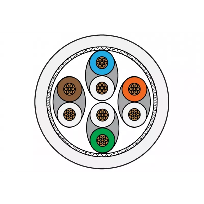 METZ CONNECT 1308450388-E Cat6a S/FTP Καλώδιο δικτύου patch, RJ45, 0,3 m, Λευκό