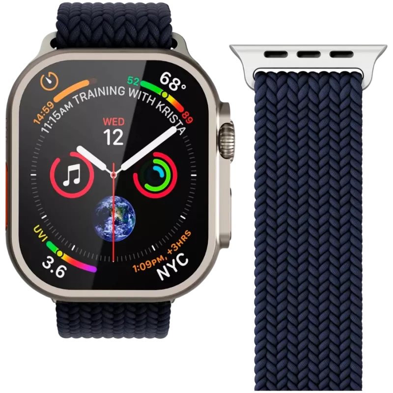 VONMÄHLEN Woven Loop για Apple Watch 44/45/49mm, Navy