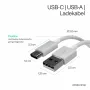 Flexline Καλώδιο φόρτισης και συγχρονισμού USB, USB-A σε USB-C, 2.0, ABS, Λευκό, 0,5m (FL31-13040)