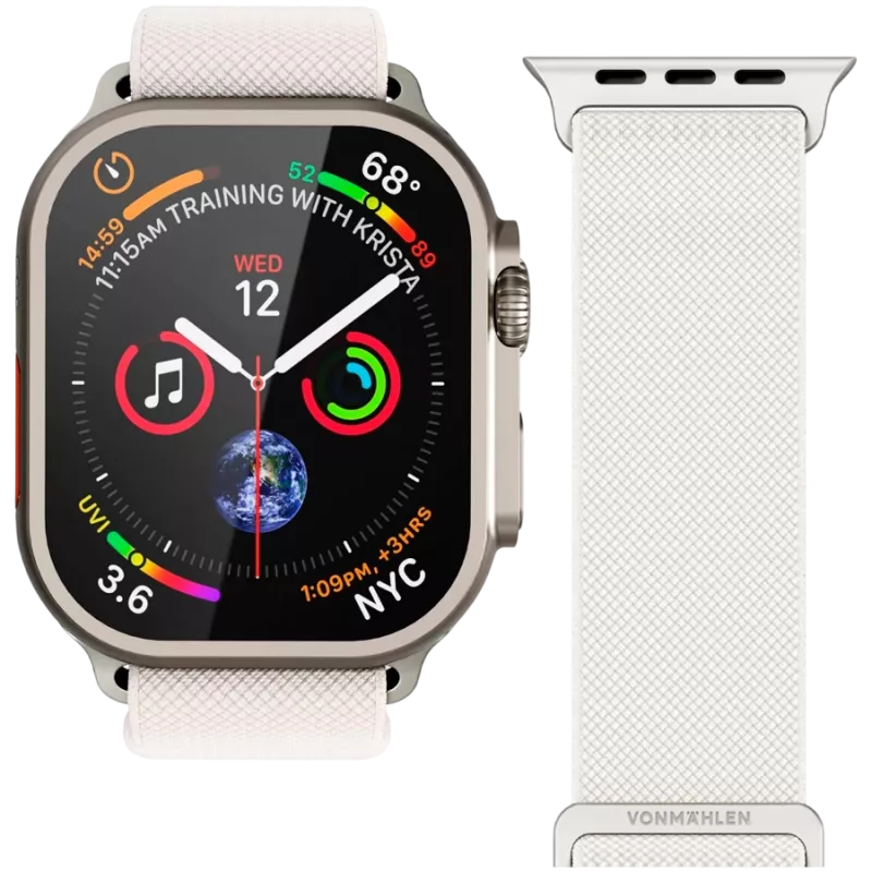 VONMÄHLEN Classic Nylon Loop 44, 45, 46, 49mm Ένα μέγεθος, Creme